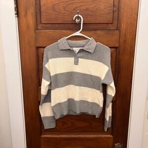 Zara Kids Girls Striped Sweater Knit sz 12-12 NWT's *PULLED THREAD*